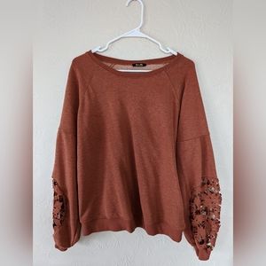 Miss Me Crochet Sleeve Pullover Top